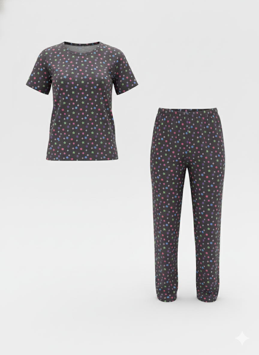  ست‌تیشرت و شلوار خانگی - Thumbnail 1