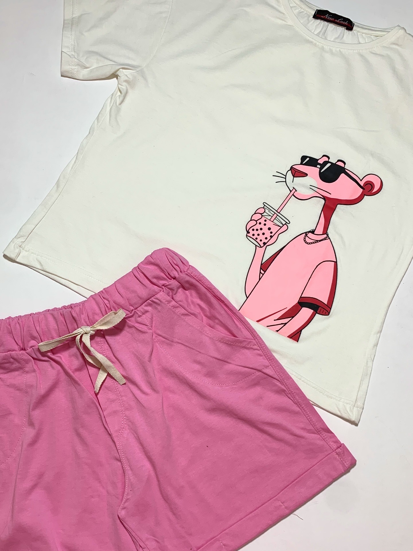 ست تیشرت شلوارک فانتزی - Thumbnail 2